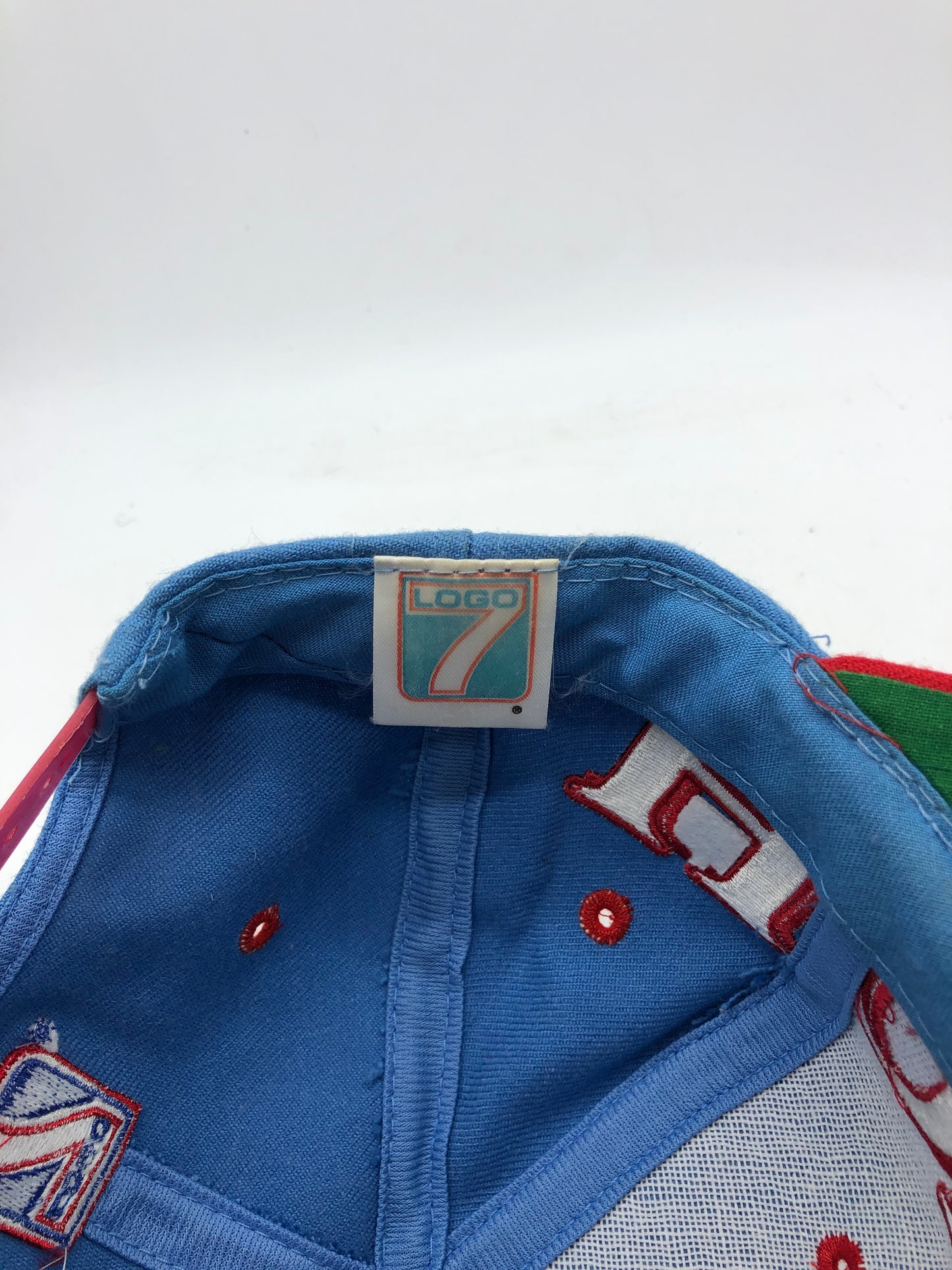 VTG Houston Oilers Spellout Logo 7 Snapback Hat