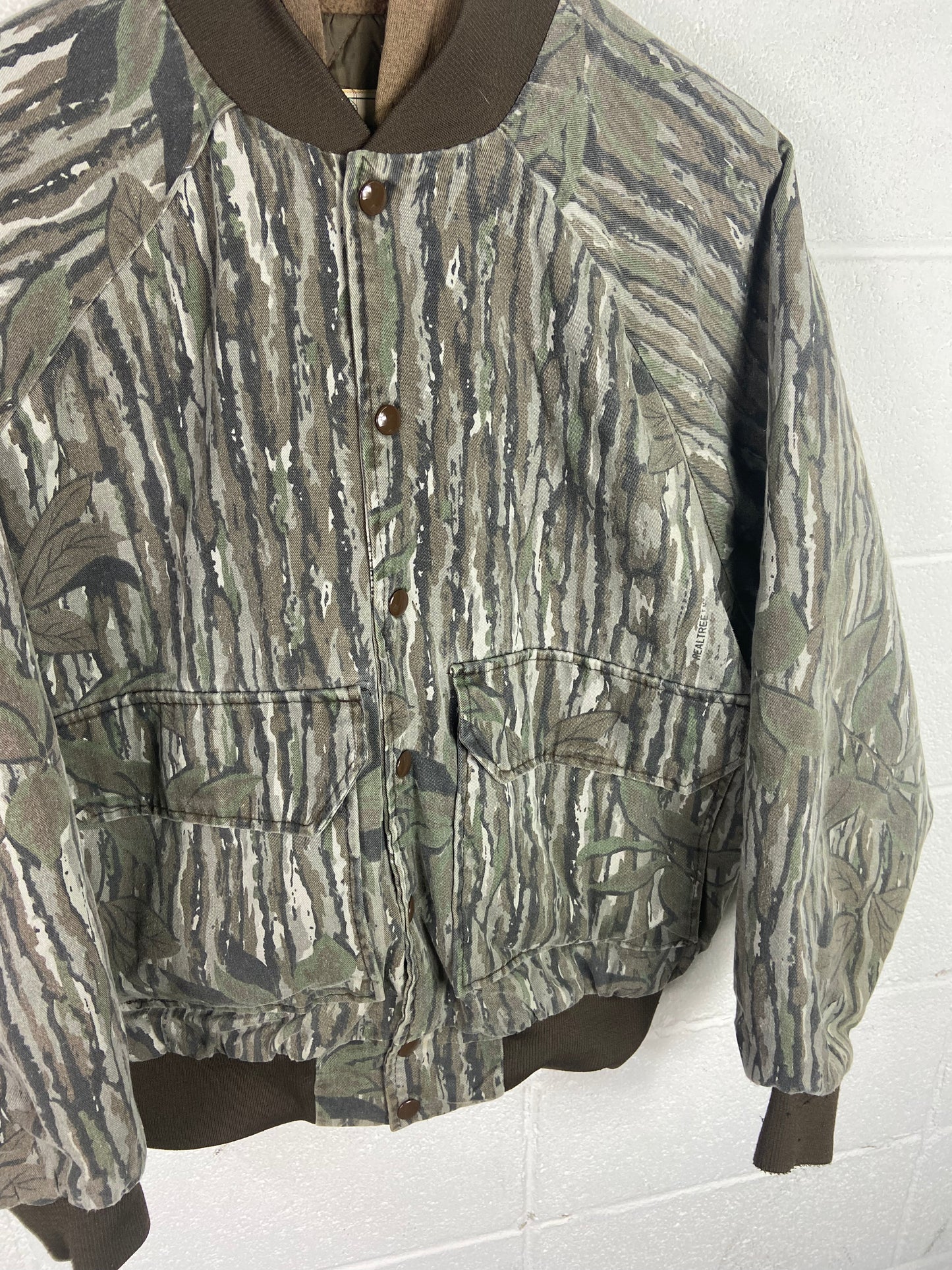 VTG Red Head Realtree Camo Hooded Coat Sz L