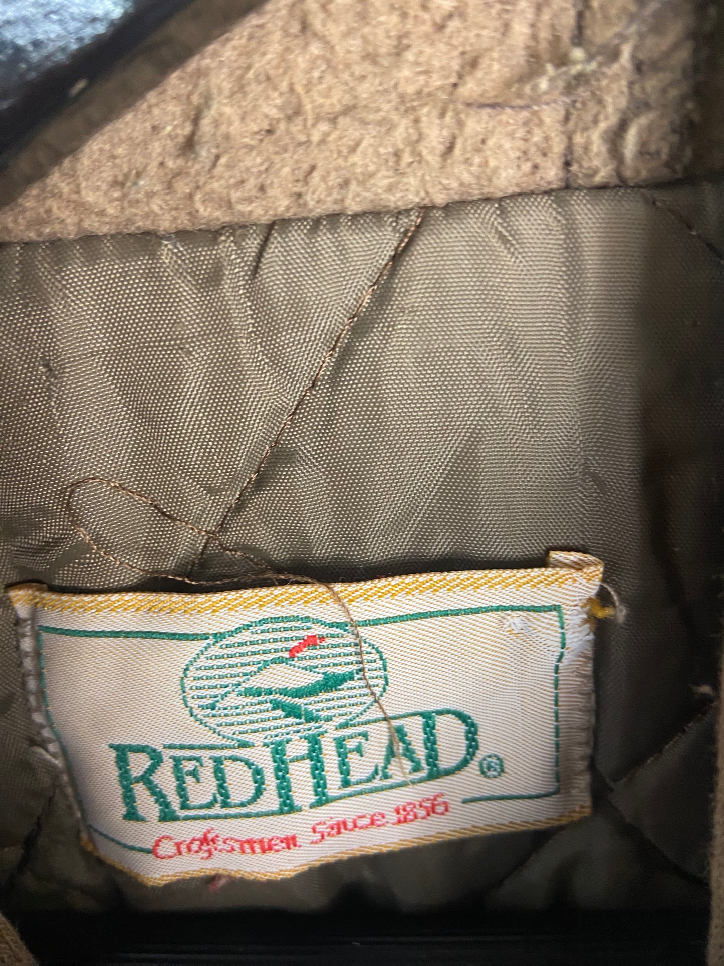 VTG Red Head Realtree Camo Hooded Coat Sz L