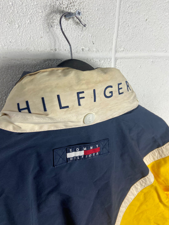 VTG Tommy Hilfiger Hooded Rain Jacket Sz L