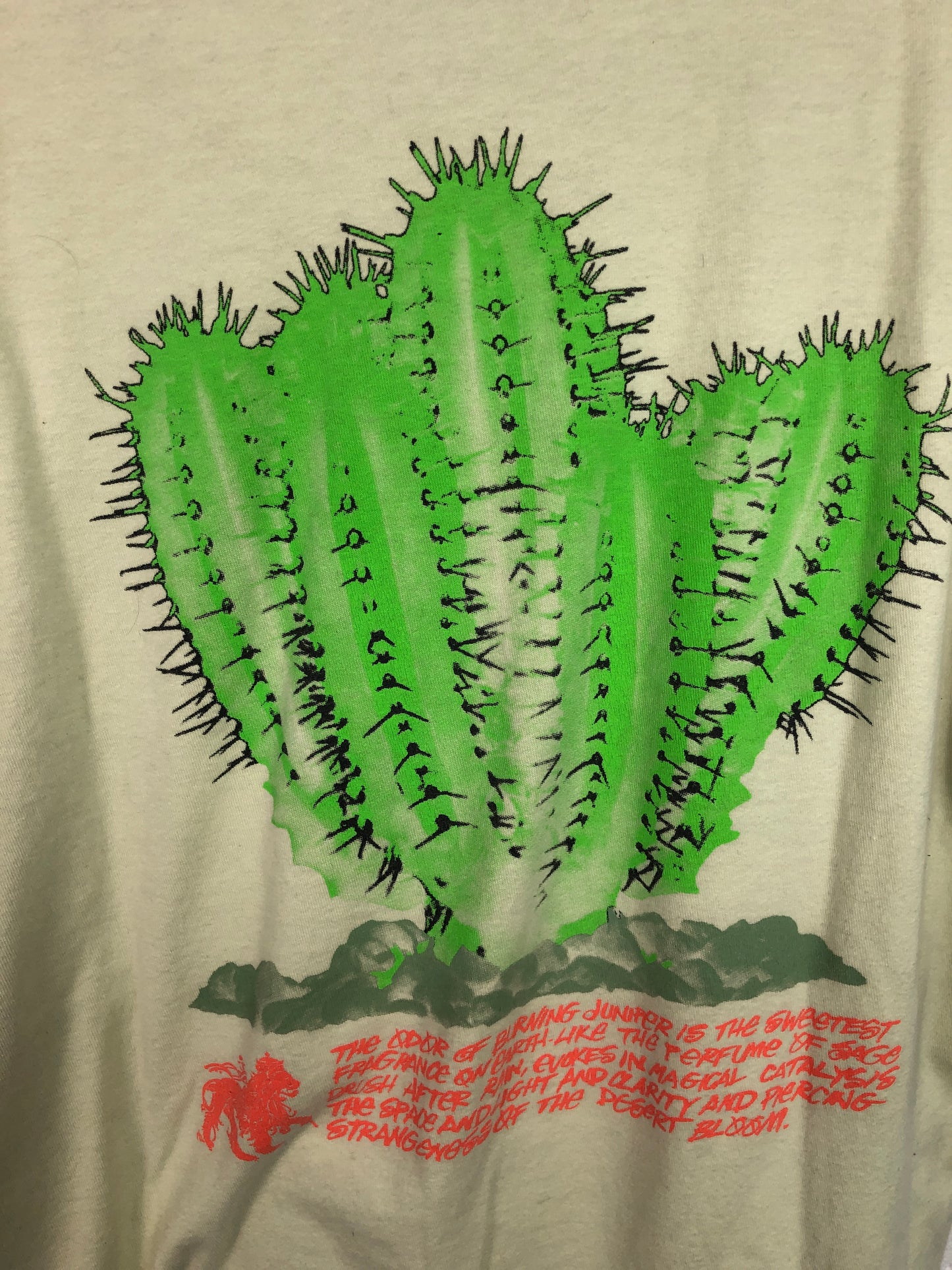 Preowned Stussy Cactus Tee Sz L