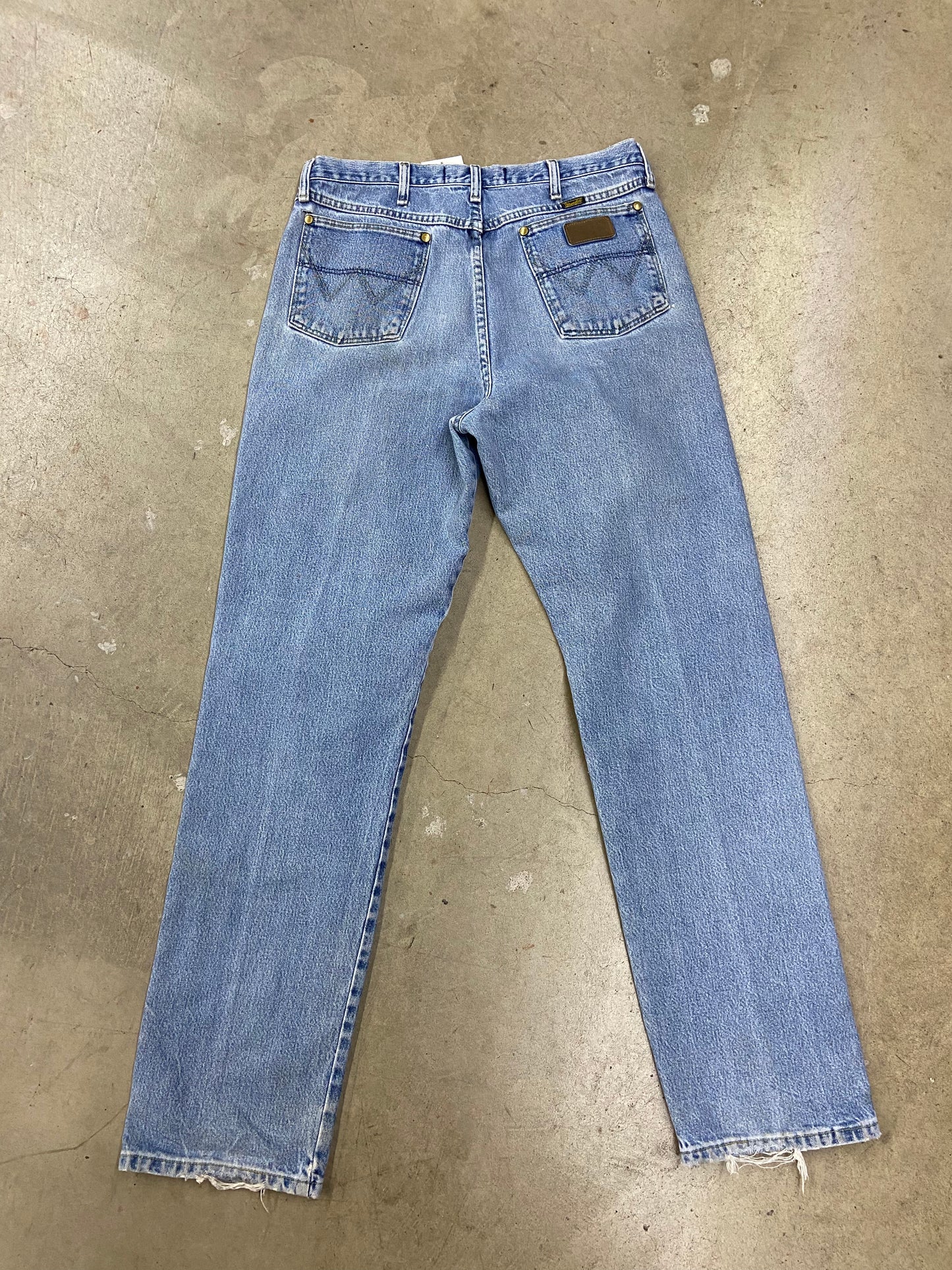 VTG Wrangler Cowboy Cut Denim Pants Sz 36x34