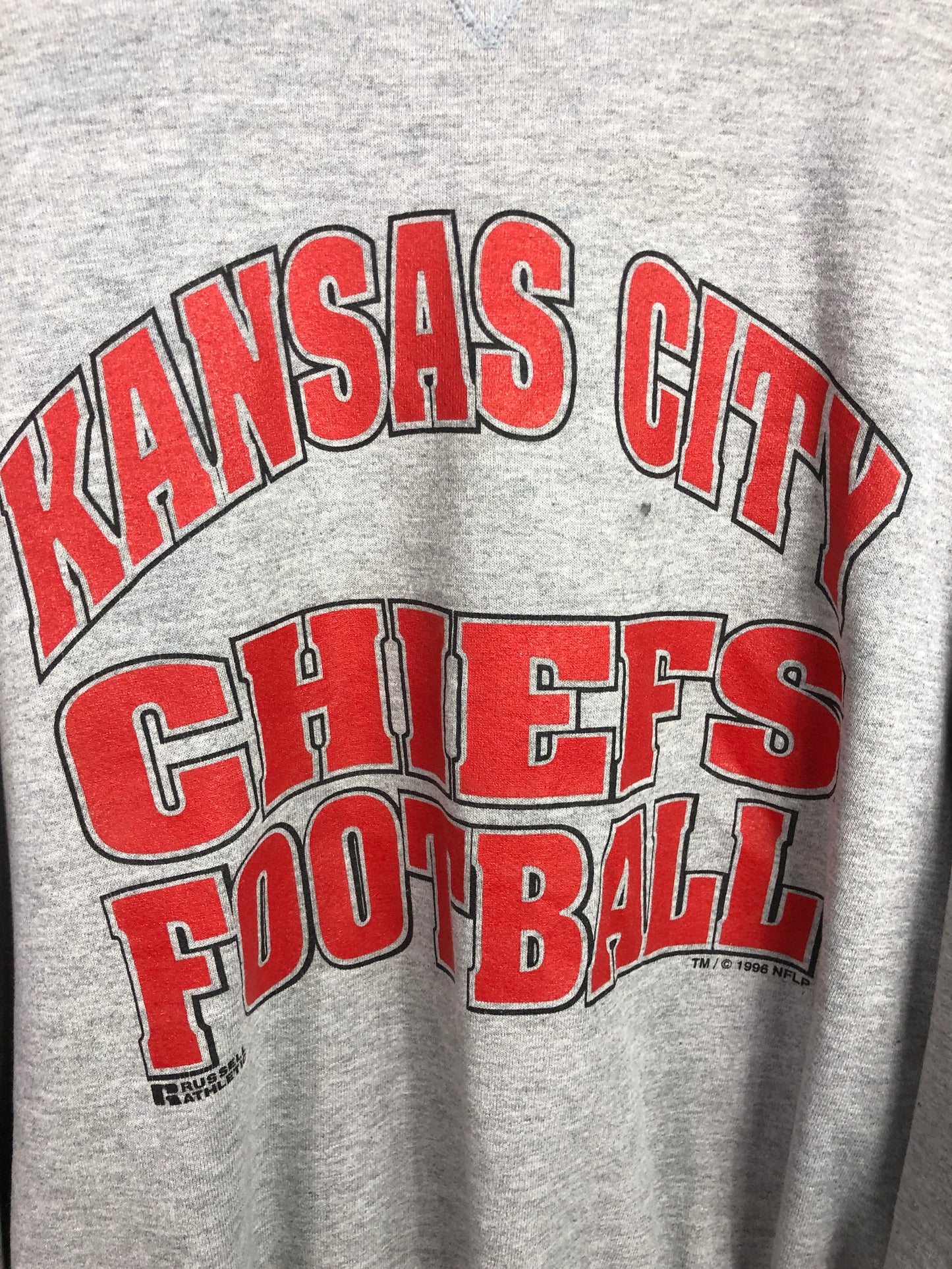 VTG Kansas City Chiefs Football Sweater Sz XL