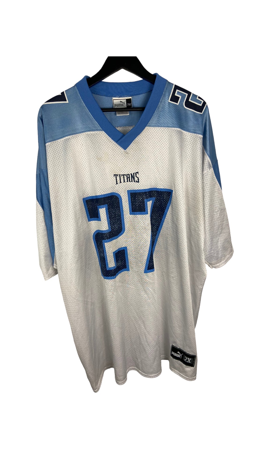 Vintage Tennessee Titans Eddie George 27 Jersey T Shirt USA 