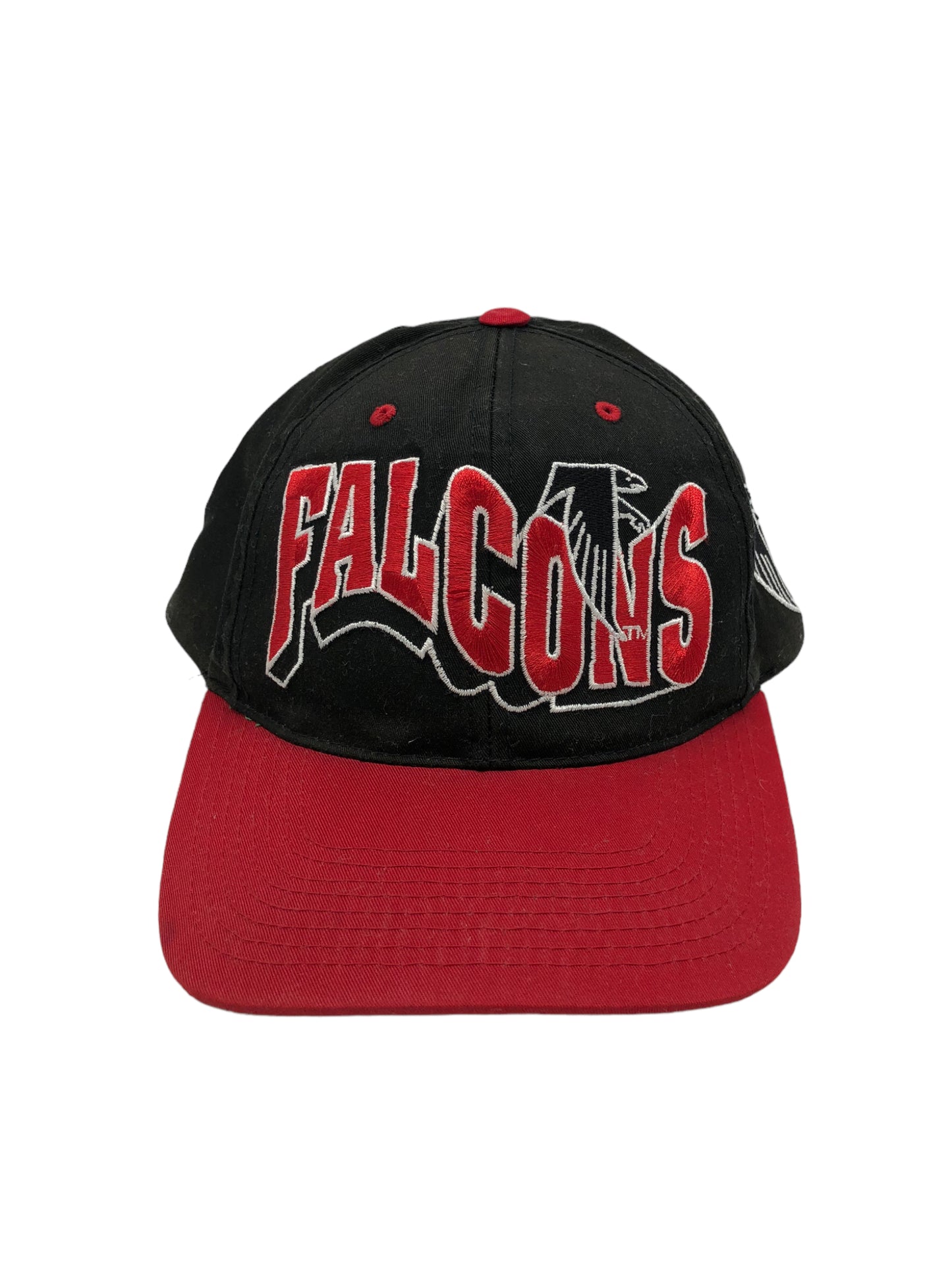 Vintage 80's Atlanta Falcons Black Snapback Trucker Hat