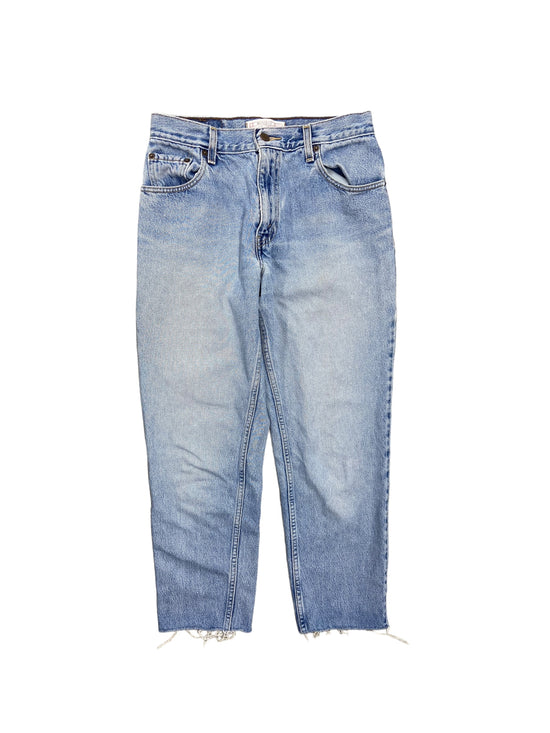 VTG Levi's Wmns Blue Denim Cutoff Jeans Sz 28x27