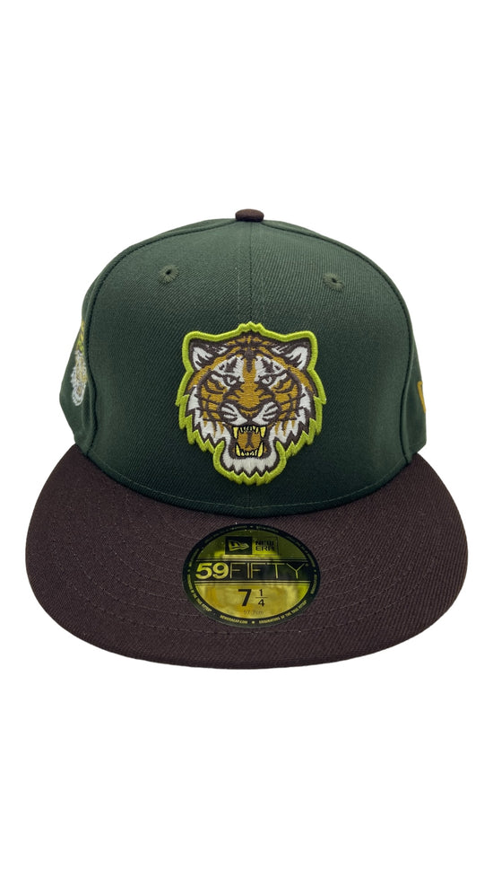 Detroit Tigers 2000 Olive/Brown Fitted Hat