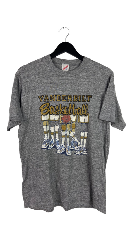 VTG Vanderbilt Commodores Artistic Starting 5 Graphic Tee Sz M