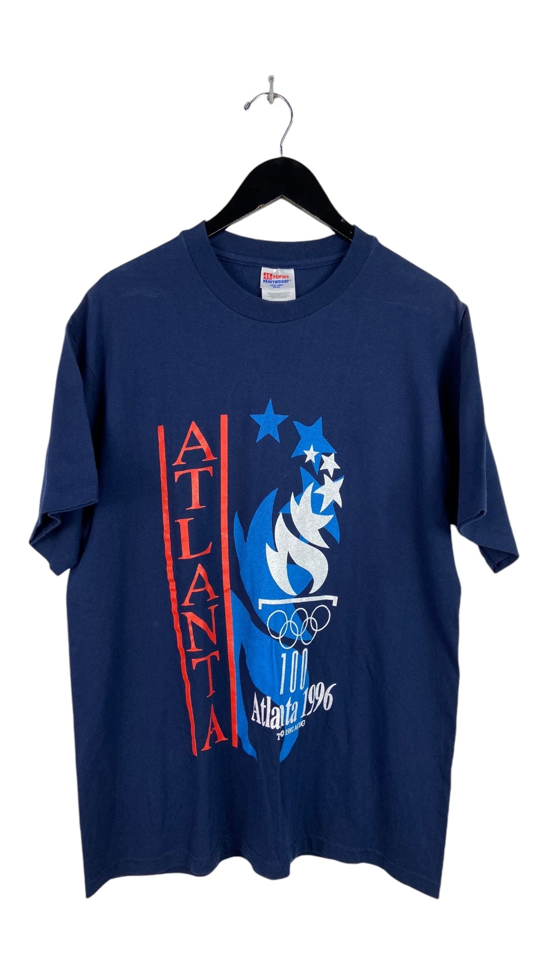 VTG Atlanta 1996 Olympics Navy Graphic Tee Sz L