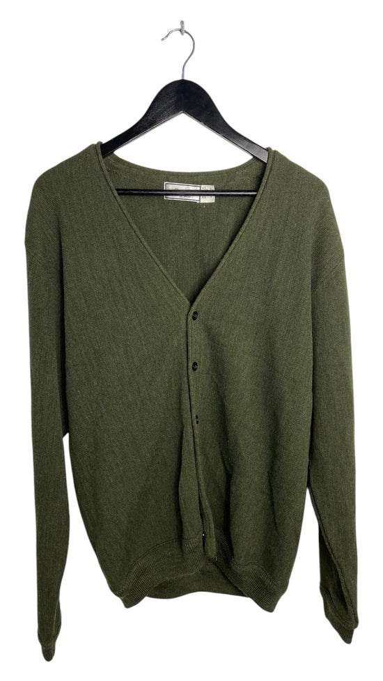 VTG Green Cardigan Sz L