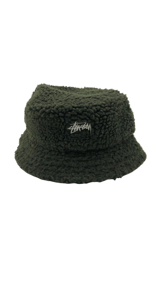 Stüssy Olive Sherpa Bucket Hat