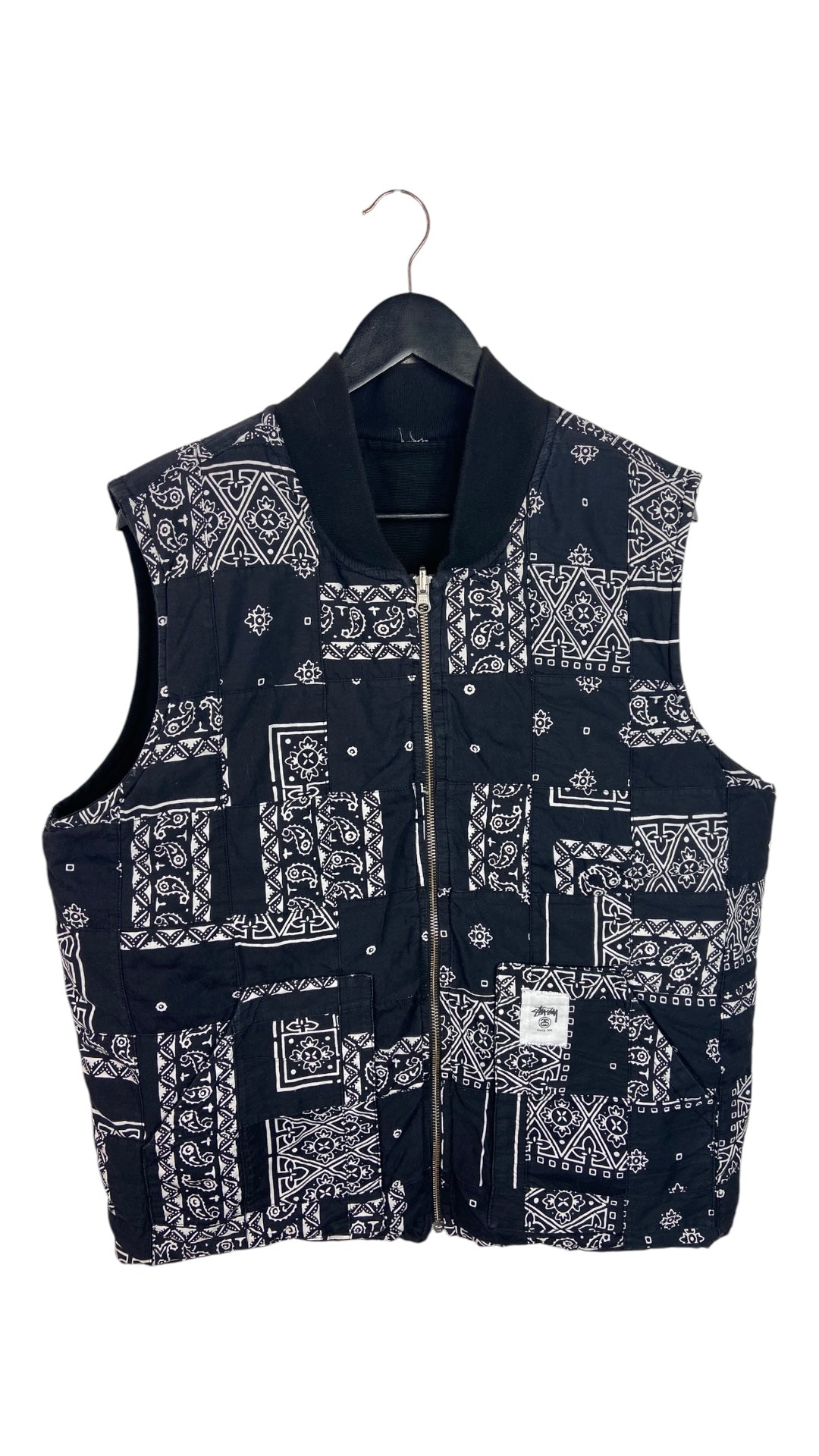 Preowned Stussy Reversible Vest Jacket Sz L