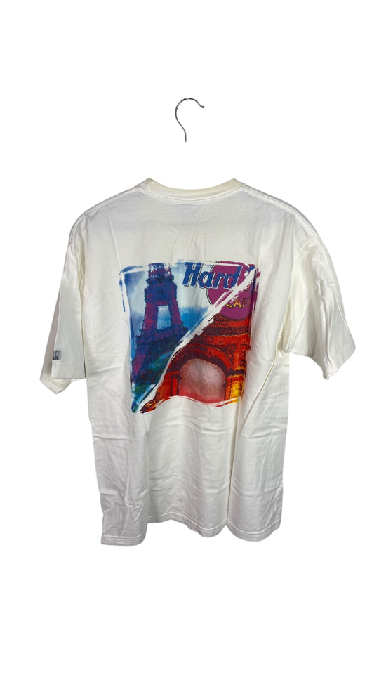 VTG Hard Rock Cafe Paris Graphic Tee Sz L