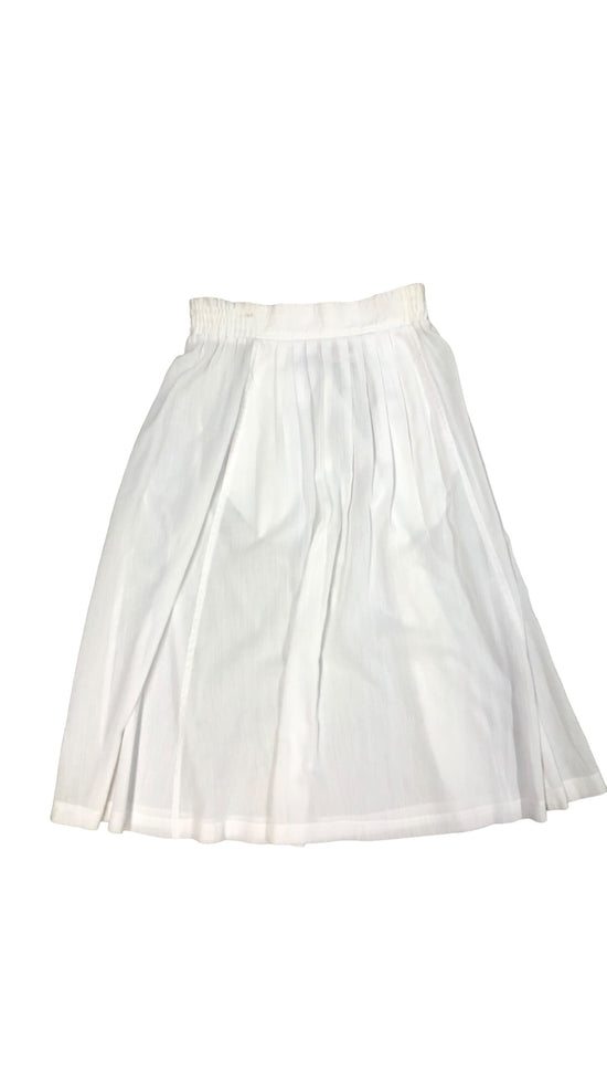 VTG Wmns Cotton White Skirt Sz Wmns 10