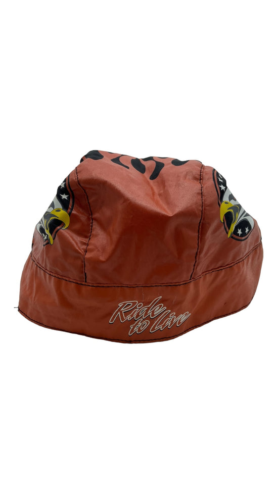 VTG EZ Riderz Ride To Live Flames Biker Head Wrap