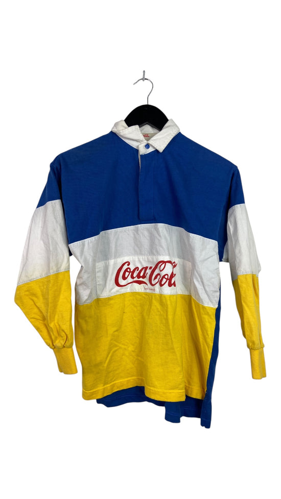 VTG Coca Cola Rugby Shirt Sz S