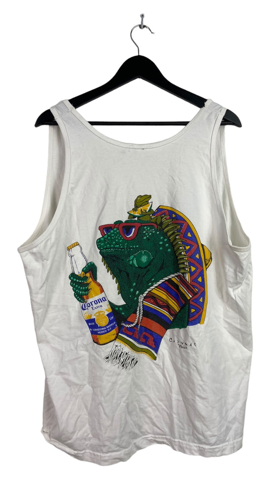 VTG Corona Extra Iguana Tank Top Sz XL