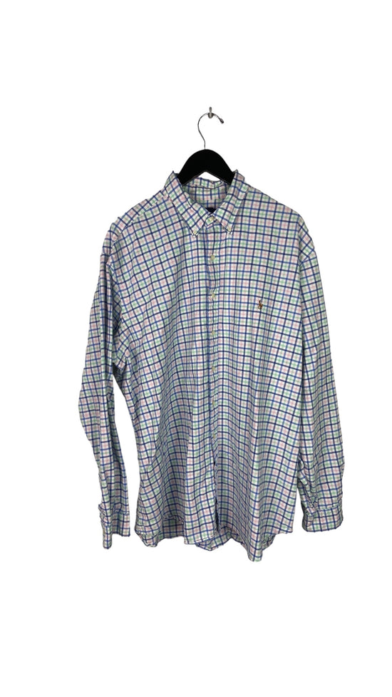 Polo Ralph Lauren Pastel Plaid Long Sleeve Shirt Sz 2XLT