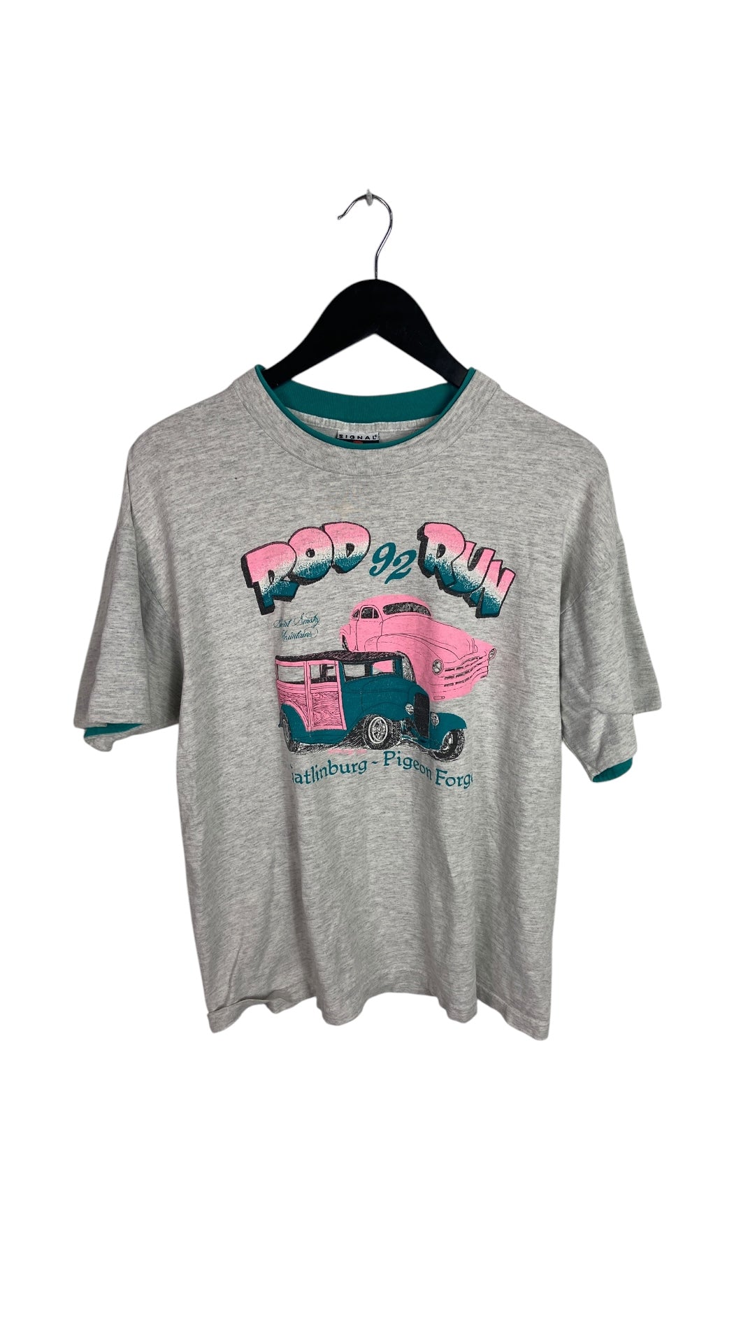 VTG 1992 "Rod Run" Tee Sz L