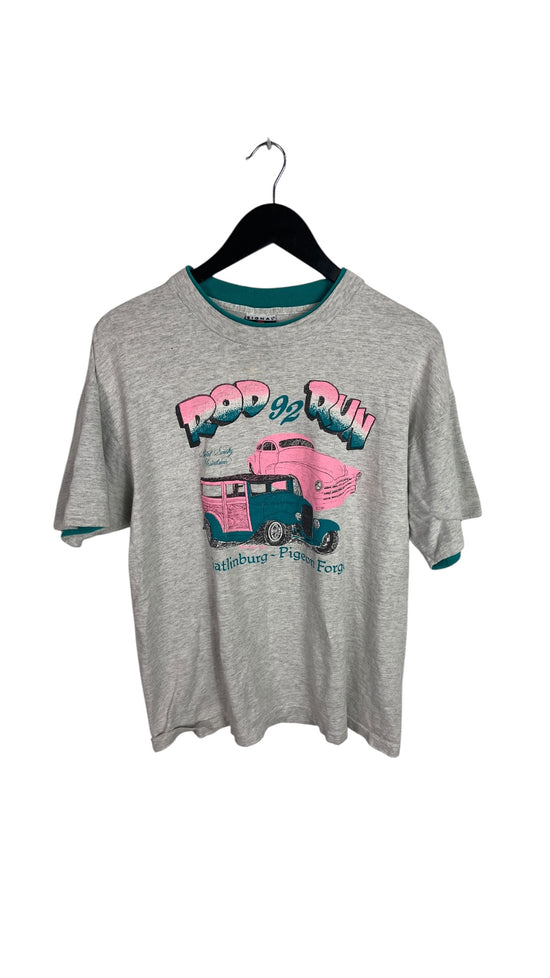 VTG 1992 "Rod Run" Tee Sz L