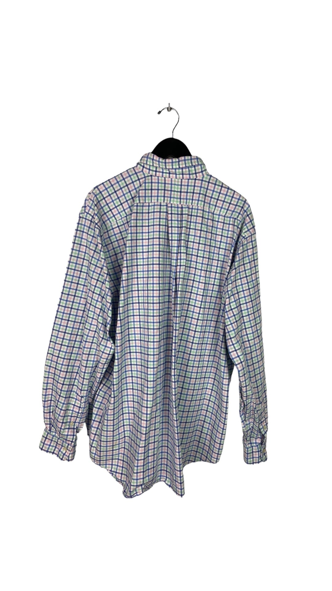 Polo Ralph Lauren Pastel Plaid Long Sleeve Shirt Sz 2XLT