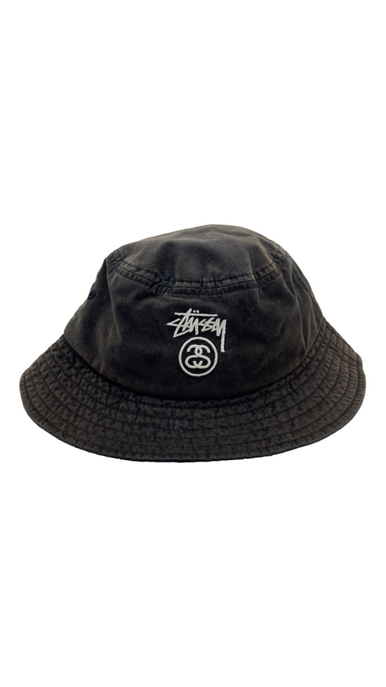 Stussy Faded Black Bucket Hat Size L/XL