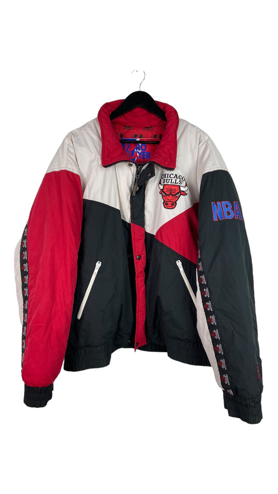 VTG Chicago Bulls Pro Player NBA Puffer Jacket Sz XL