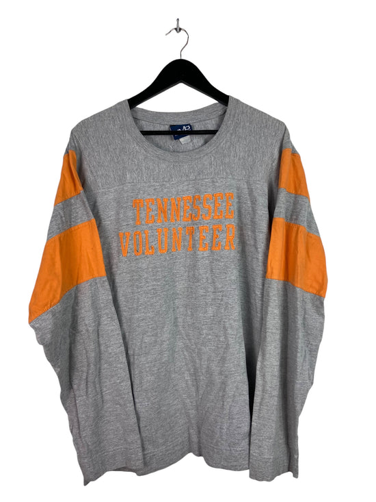 Y2K Tennessee Volunteers LS Gray/Orange Tee Sz 2XL