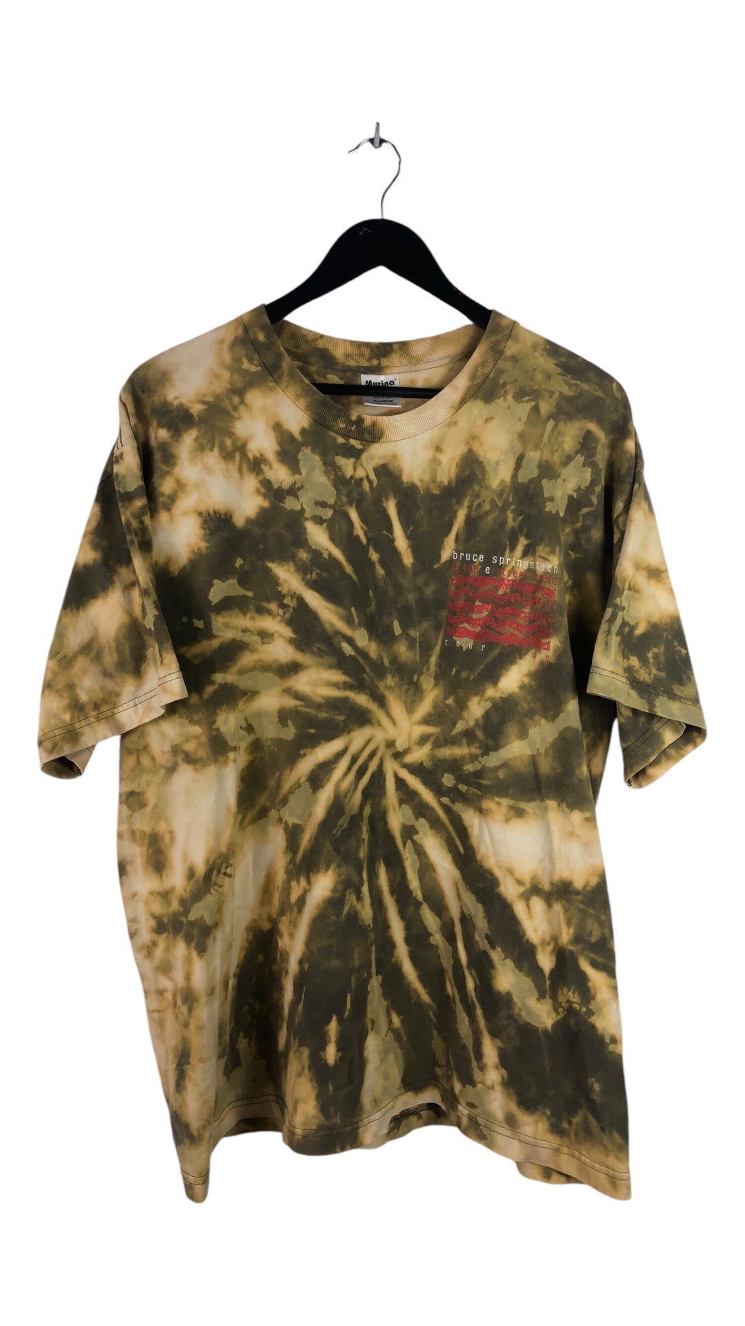 VTG Bruce Springsteen 2000 Tour Tie Dye Crew Tee Sz L/XL