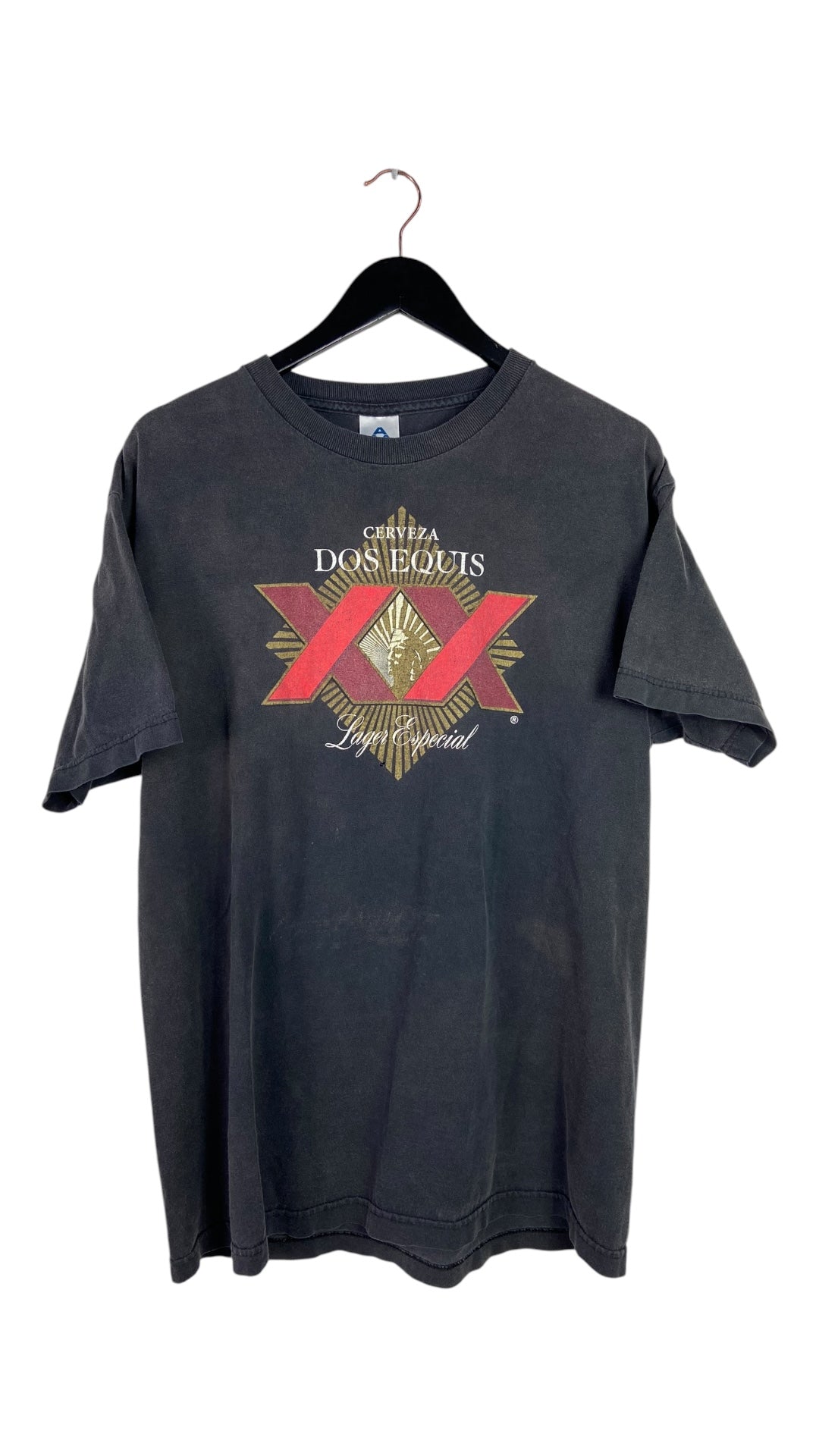 VTG Dos Equis Cerveza Logo Tee Sz L/XL