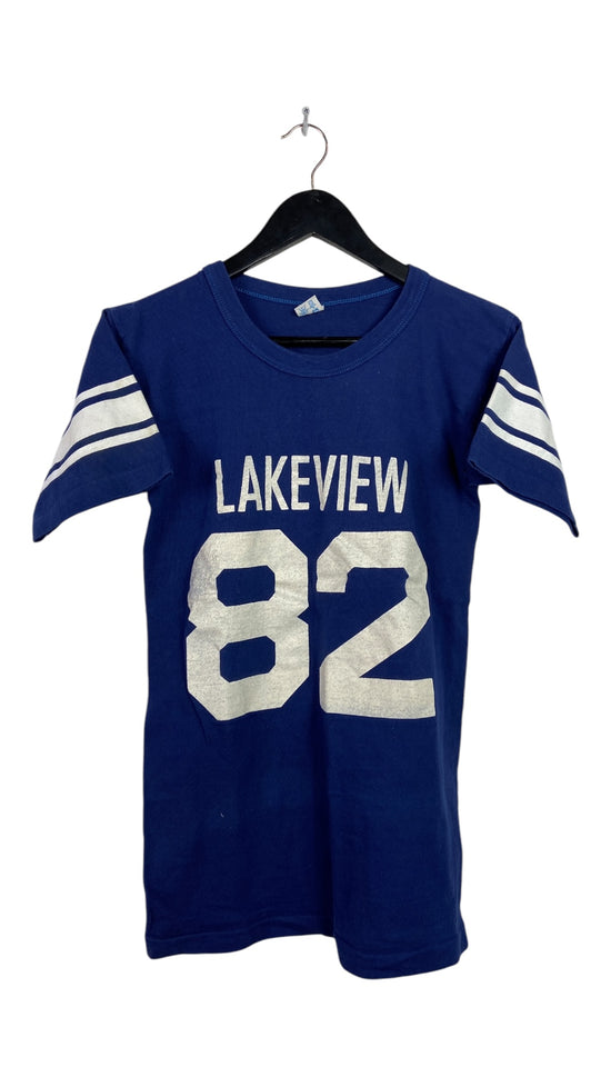 VTG 80s Champion Lakeview Jersey Shirt Sz S