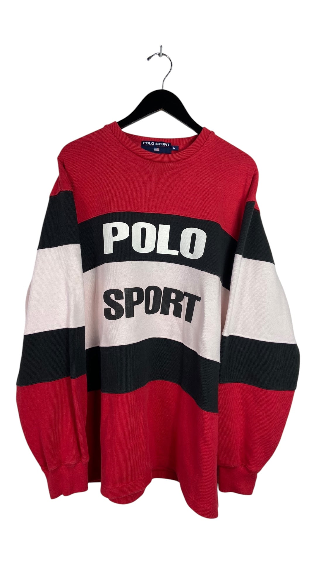 VTG Polo Sport Big Spellout Sweatshirt Sz L/XL