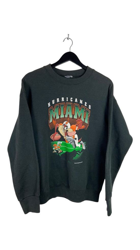 VTG Miami Hurricanes Looney Tunes Sweatshirt Sz S