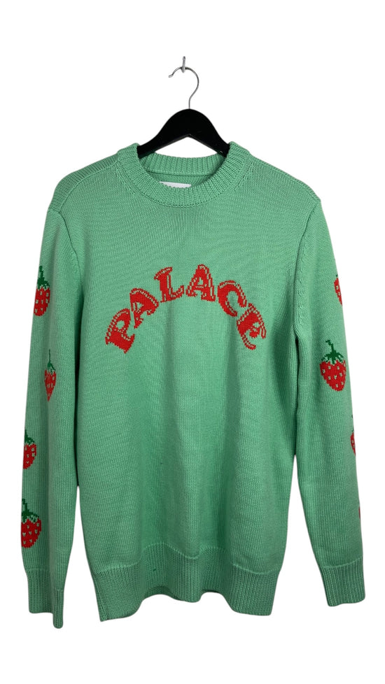 Palace Green Strawberry Knit Sweater Sz M