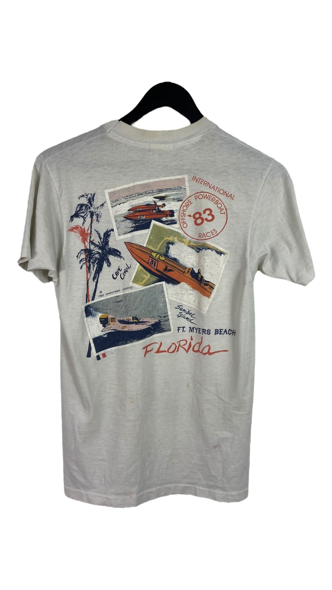 VTG 1983 Florida Offshore Powerboat Races Tee Sz S/M