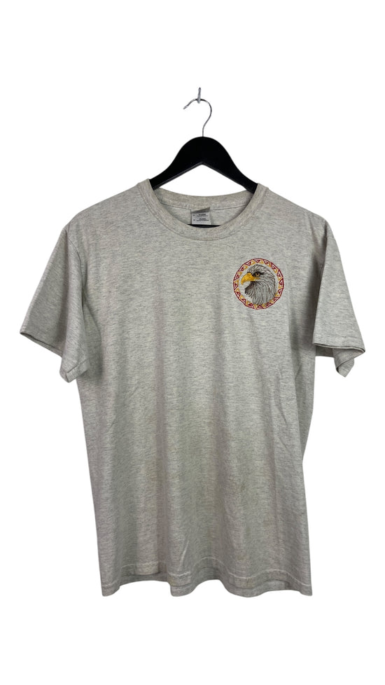 Embroidered Bald Eagle Tee Sz M