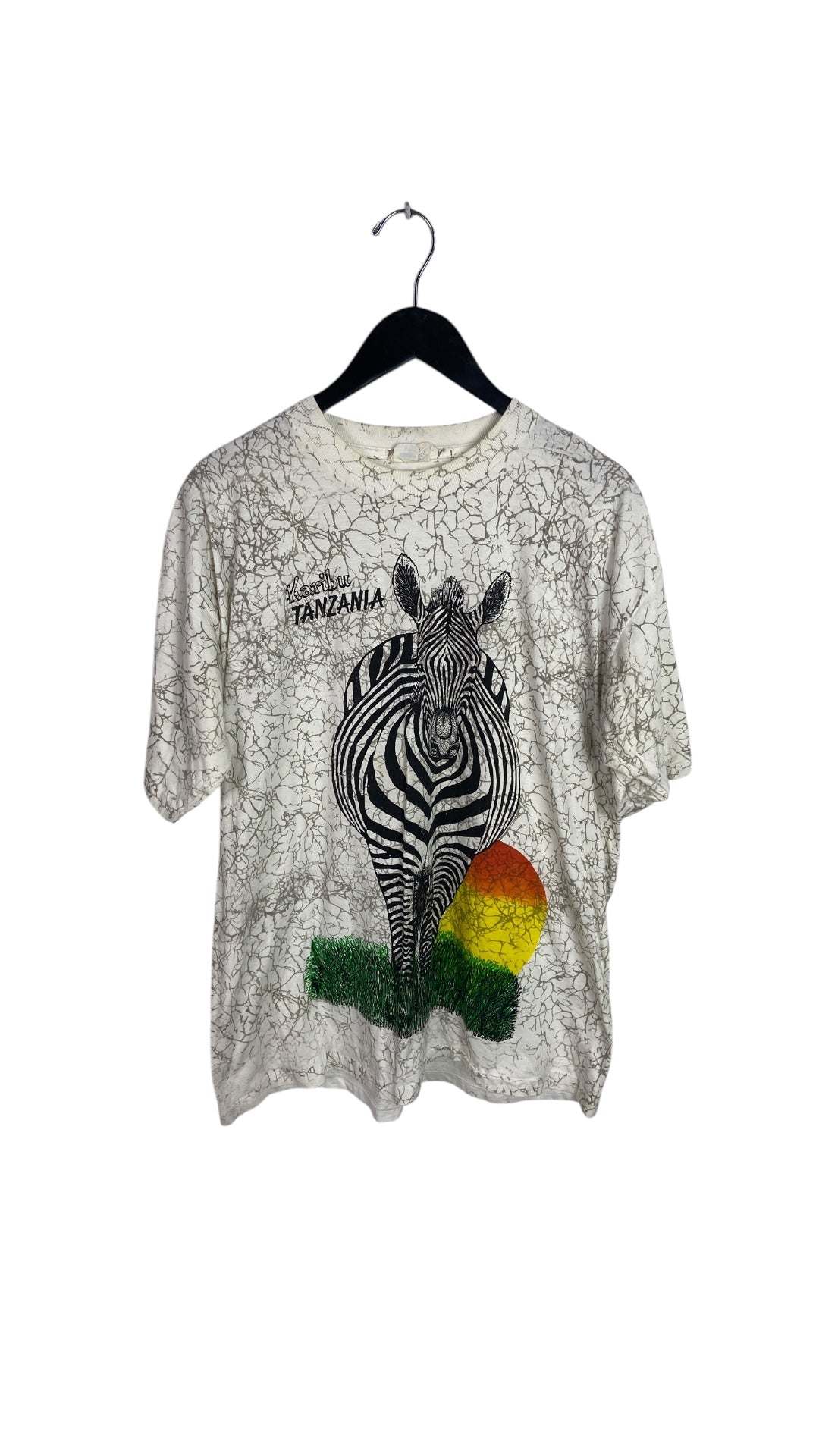 VTG Tanzania Zebra AOP Tee Sz L