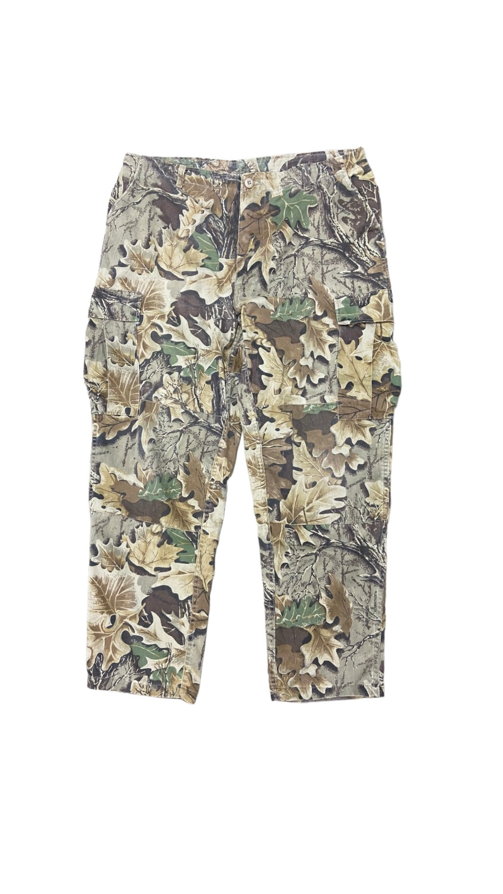 VTG Camo Advantage Leaf Military Cargo Pants Sz 38x30