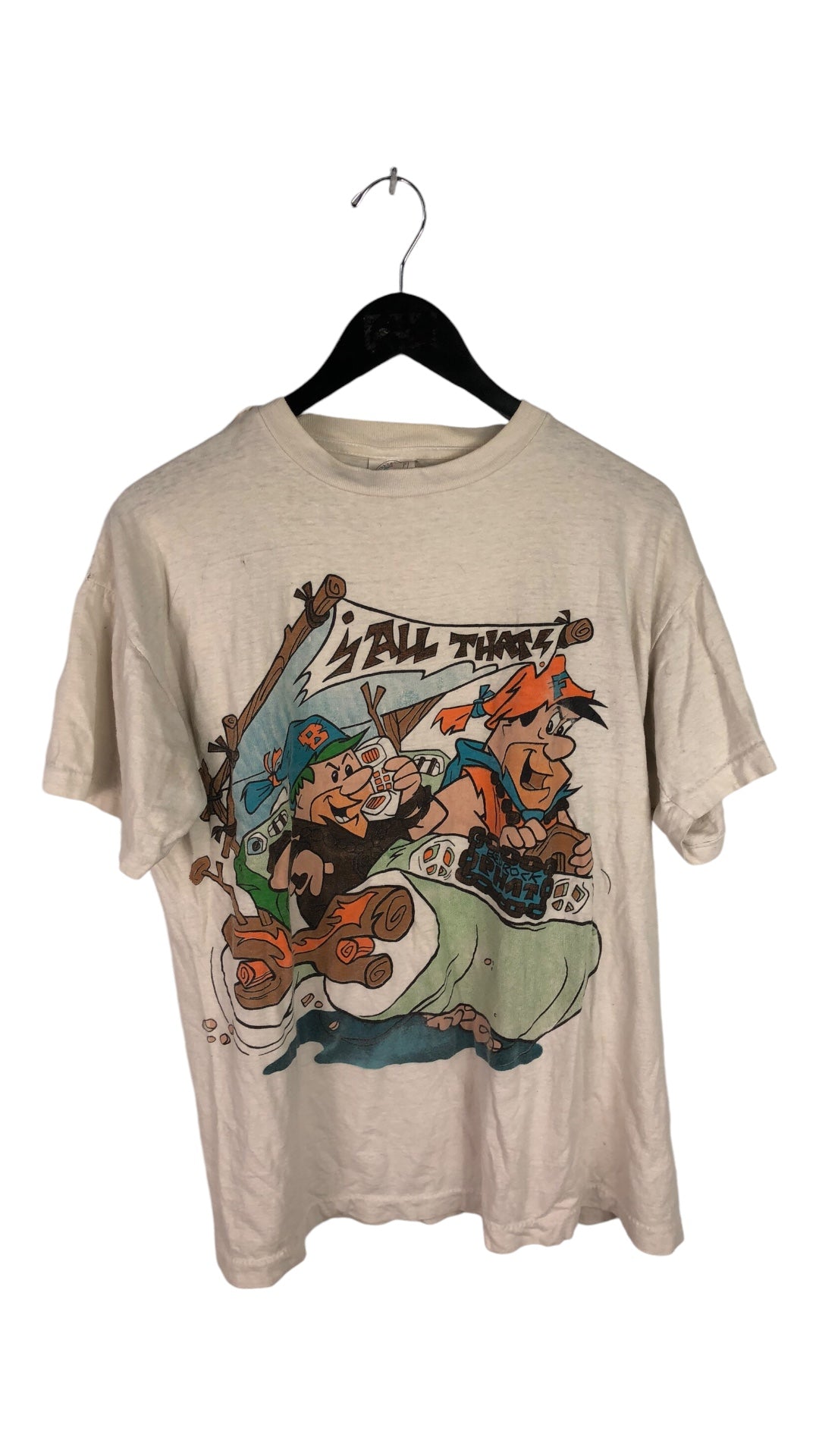 VTG Flintstones "All That!" Car Tee Sz M