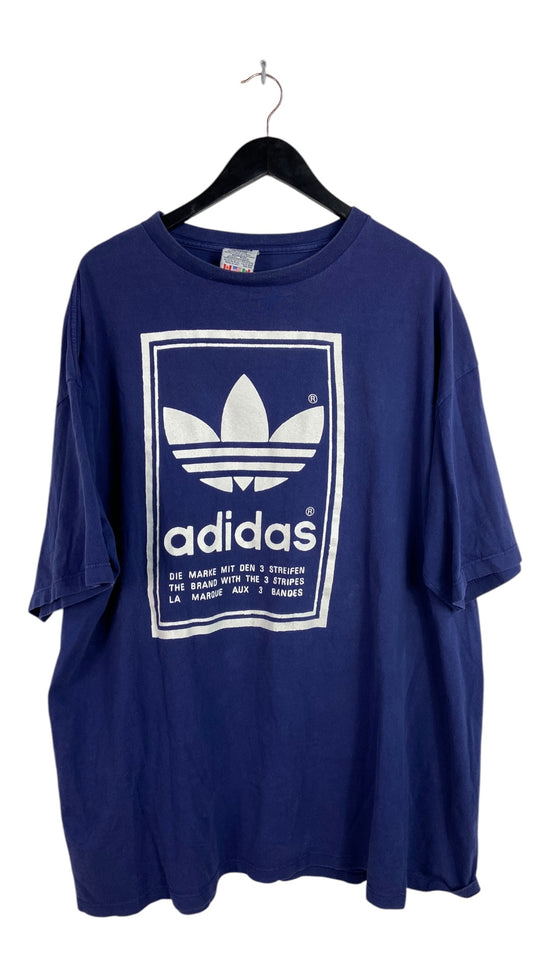 VTG Adidas Mirror Print Tee Sz 3XL