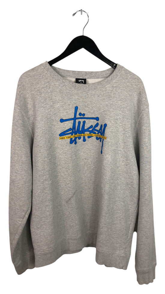 Preowned Stussy Crewneck Sweater Sz XL