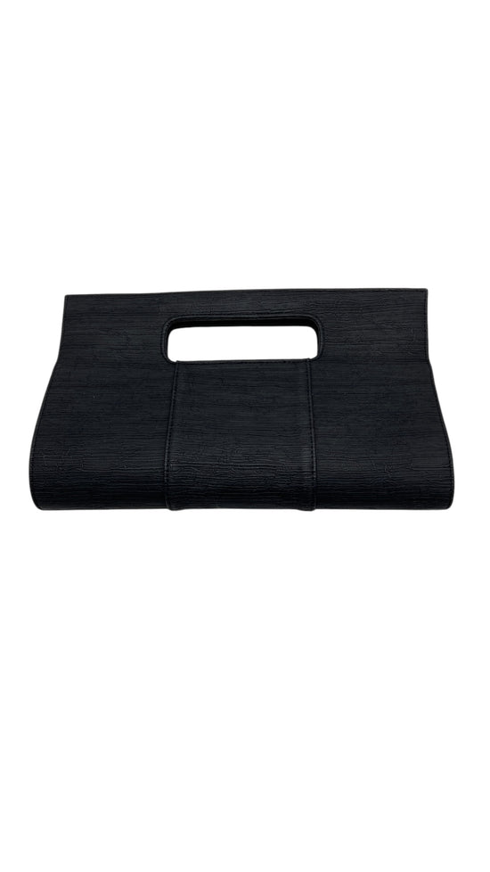 Moda Luxe Black Textured Clutch Bag