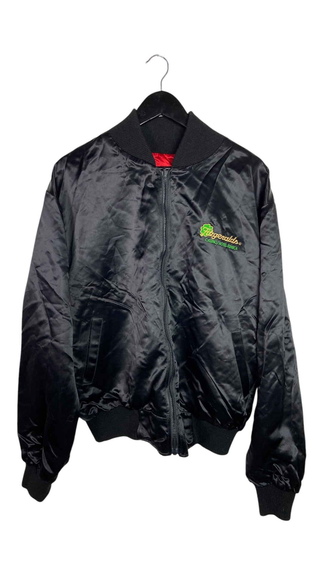 VTG Fitzgerald's Casino Reversible Bomber Sz L