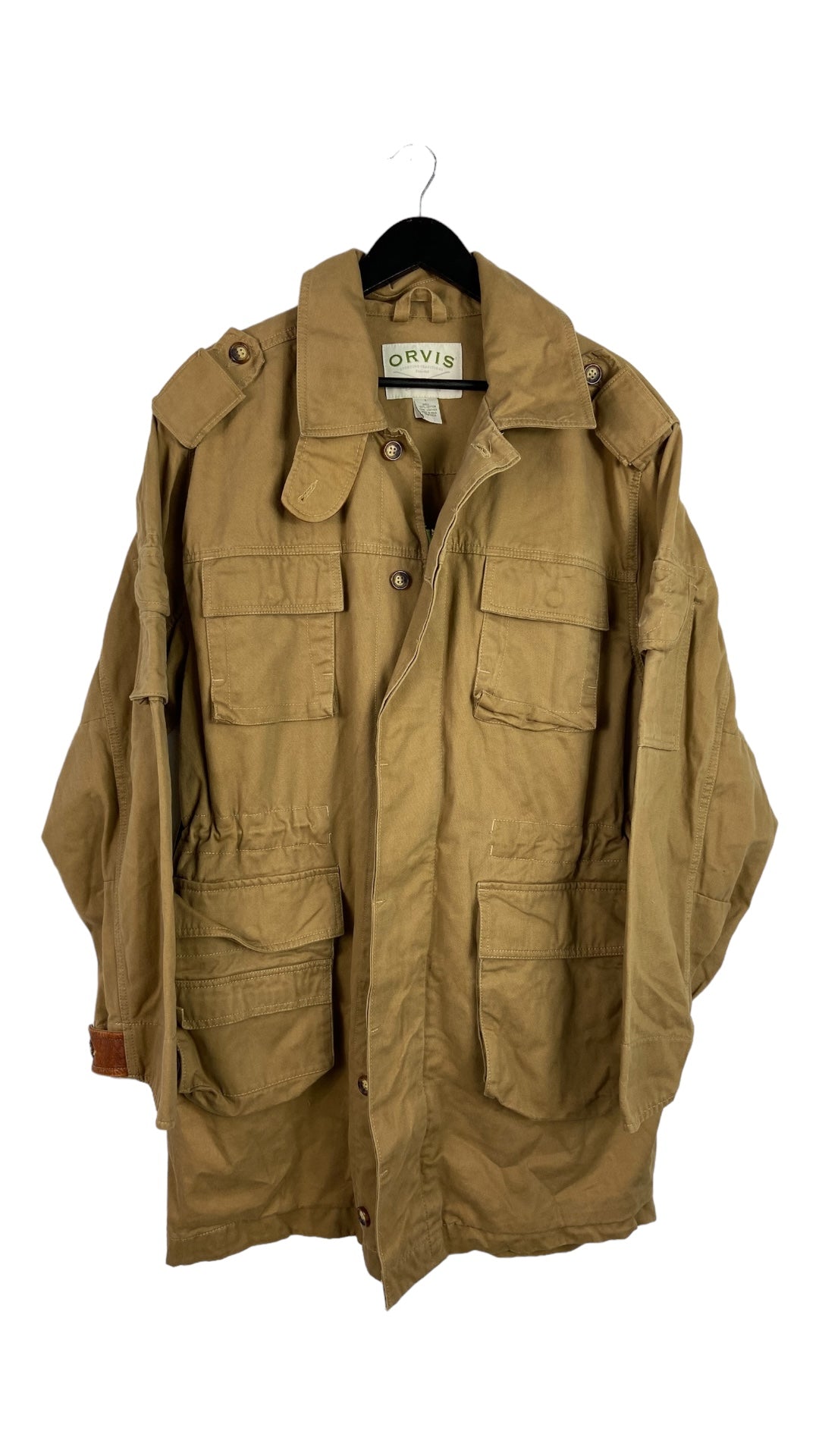 Orvis Sporting Khaki Trench Jacket Sz L