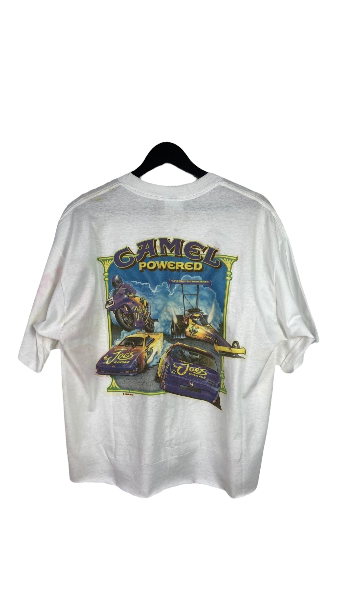 VTG Camel Powered Smokin Joe's Racing Tee Sz L