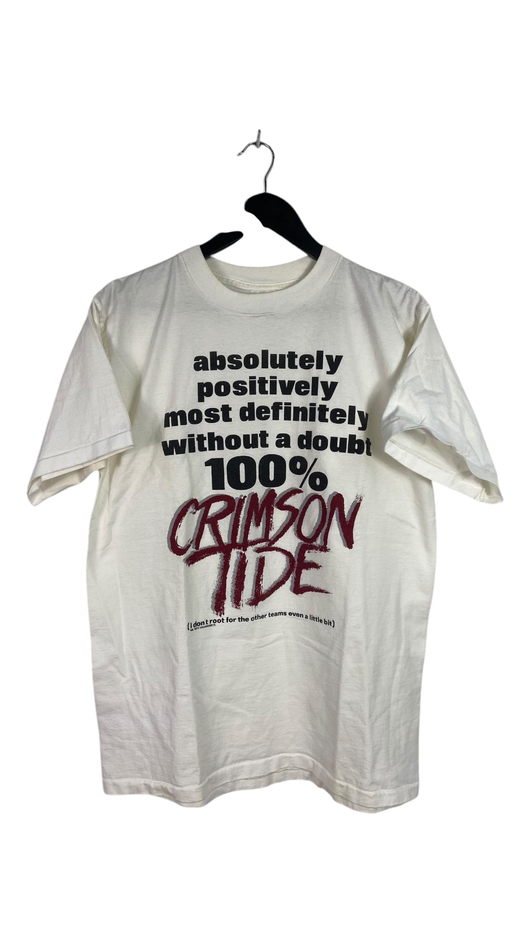 VTG 100% Crimson Tide Alabama Tee Sz L