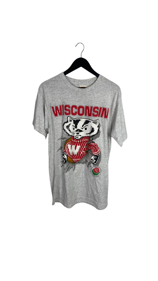 VTG Wisconsin Badgers Rose Bowl Double Sided Tee Sz M
