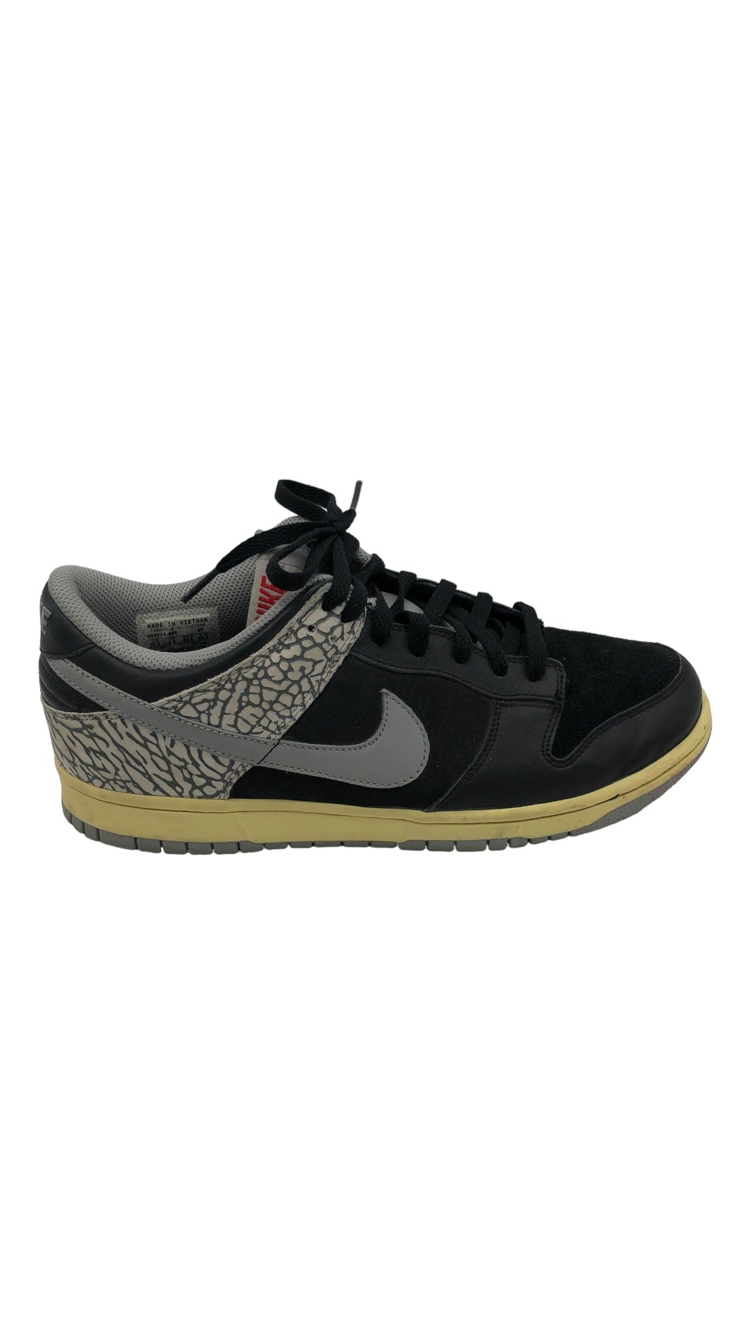 Preowned Nike Dunk Low J-Pack Black Cement (2006/2009) Sz 9M/10.5W – Music  City Vintage