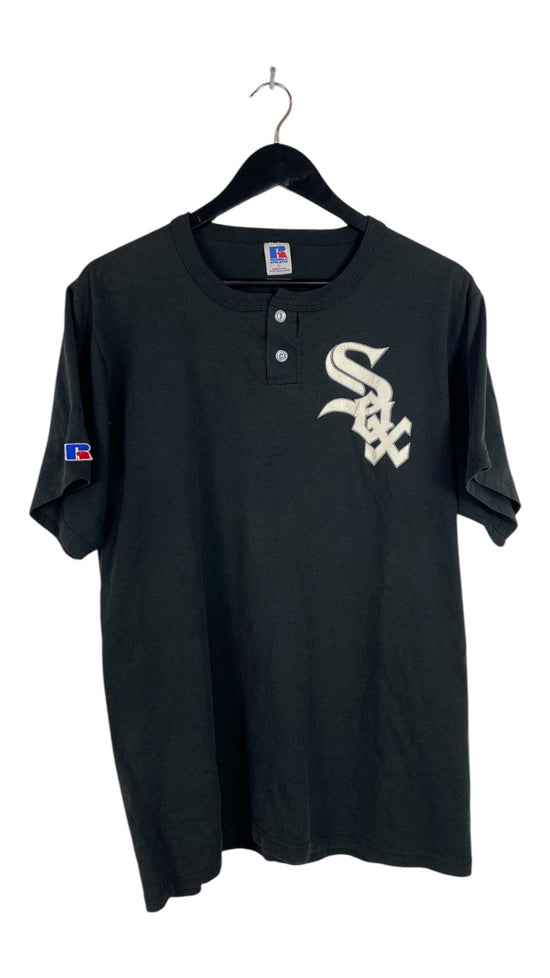 VTG Chicago White Sox Henley Tee Sz L