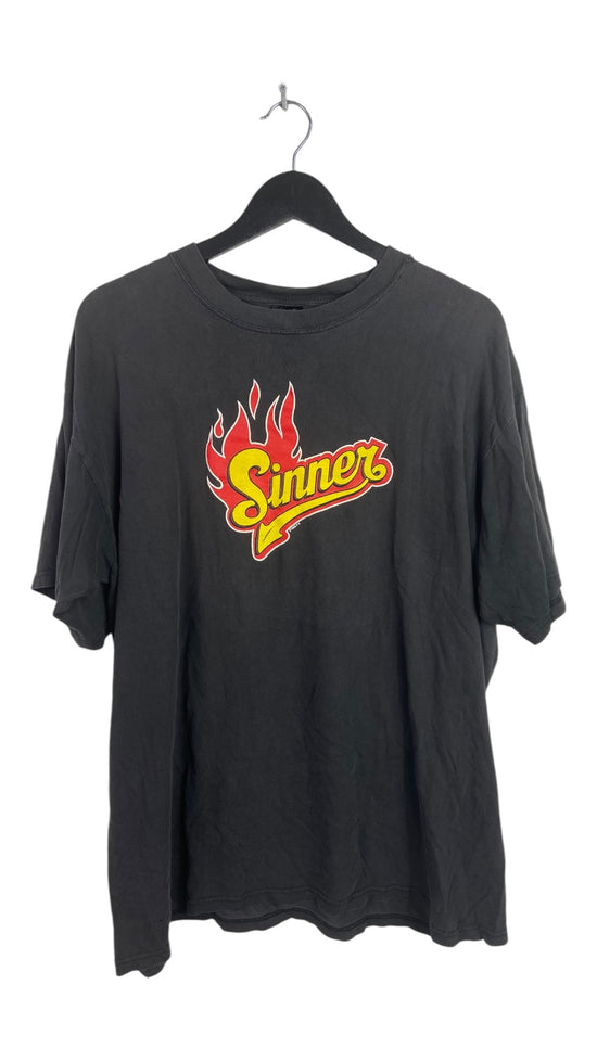 VTG Fashion Victim Sinner Fire Tee Sz XL